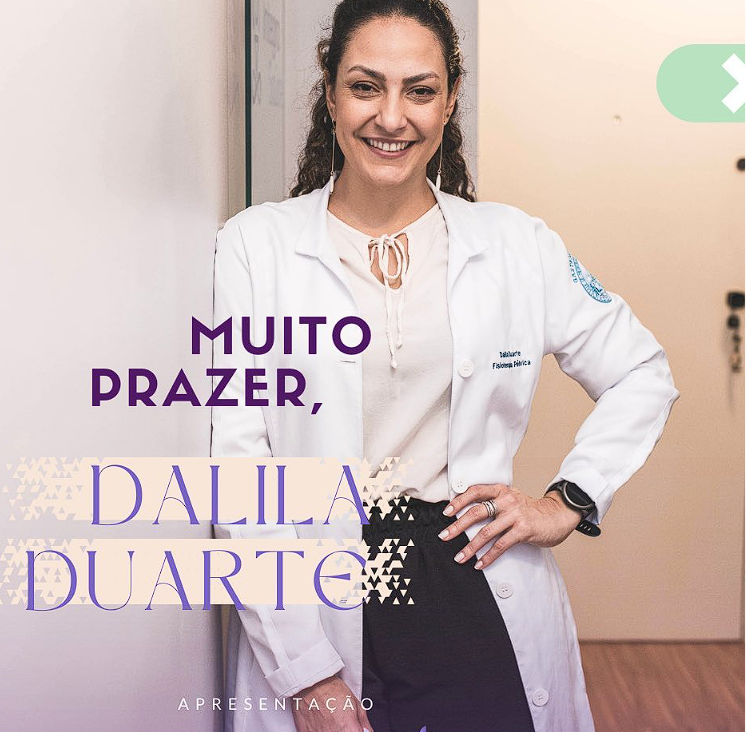 Foto de Dalila Duarte, fisioterapeuta em São Paulo
